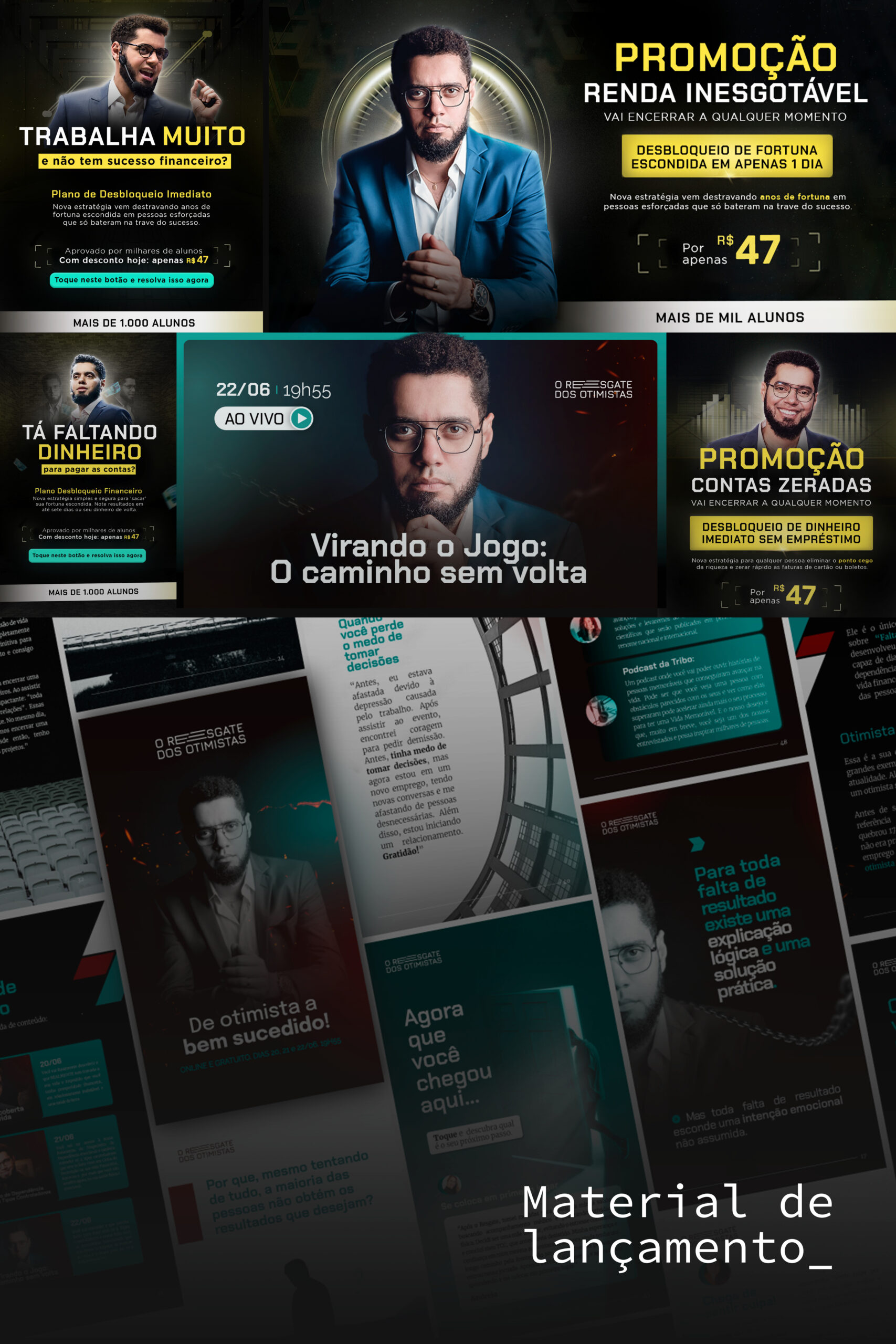 Material de lançamento